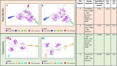 The impact of using different ancestral reference populations in assessing crossbred population admixture and influence on performance